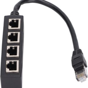 Leopacat RJ45 Ethernet Splitter 1-to-4 Adapter