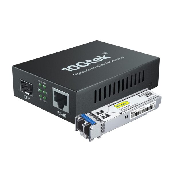 Gigabit Ethernet Media Converter with SFP Module 20km